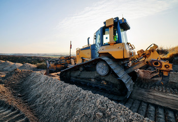 bulldozer en action © Image'in