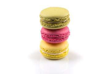 Colorful homemade macaroons