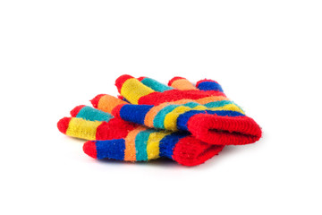 Multicolor children's gloves 