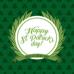 seal stamp of Saint Patrick's Day concept. colorful design. vector illustration