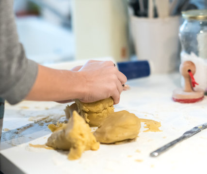 Preparing pastry dough