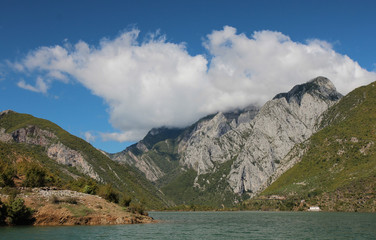 Obraz premium Lake Koman,Albanian