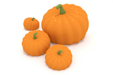 some pumpkins - computer generated illustration