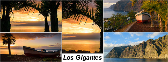 Postcard Los Gigantes, Tenerife, Spain