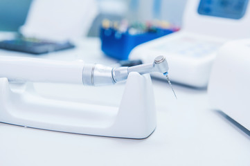 Close up equipment in dentist's office. Dentistry