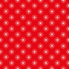 Christmas pattern with snowflakes vector
