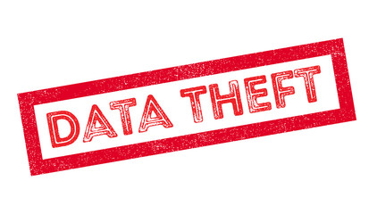 Data Theft rubber stamp