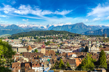 Fototapeta premium Panoramic view of Lucerne