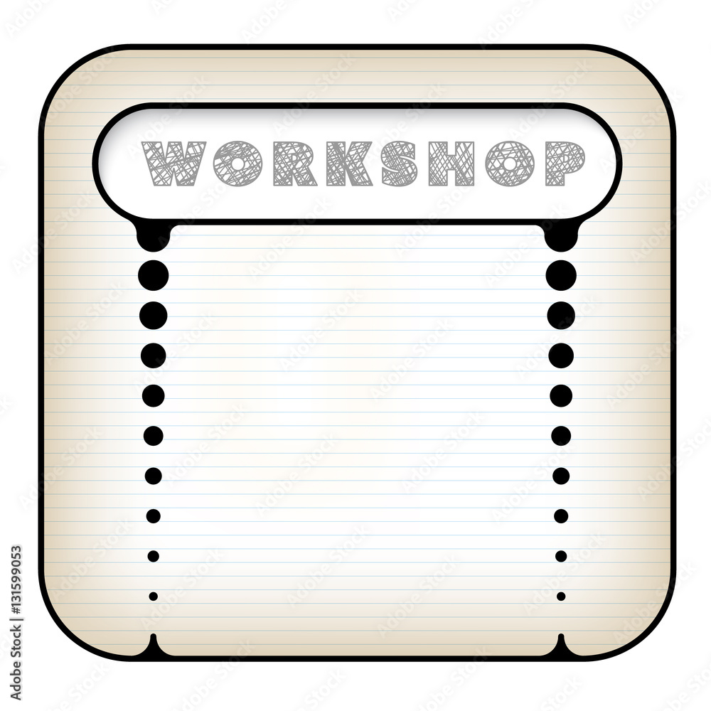 Poster text box for fill your text with frame for headline and the word