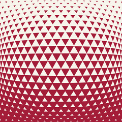 Abstract red geometric hipster fashion design print halftone triangle pattern