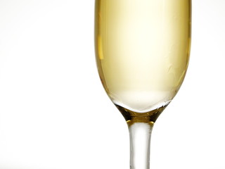 champagne glass isolated