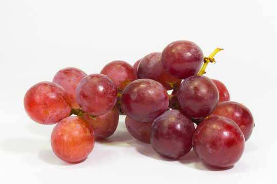 Red Grape isolated in white background