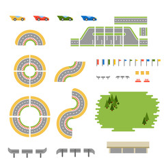 Race track curve road