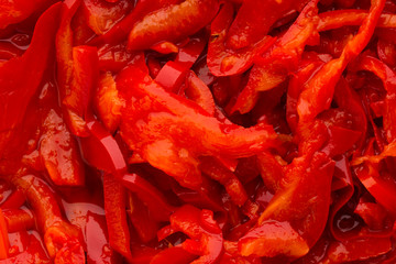 Red pepper marinade baked on grill.