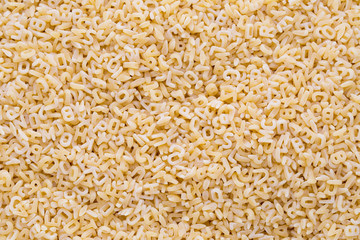 Italian pasta on close up background.