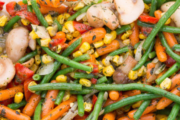 Fresh frozen vegetables eco food, natur.