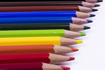 Buntstifte liegend Seitenansicht