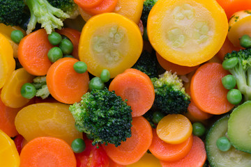 Fresh frozen vegetables eco food, natur.