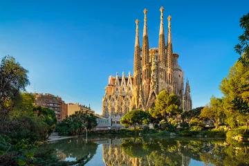 Stickers pour porte Europe centrale Sagrada Familia à Barcelone, Espagne