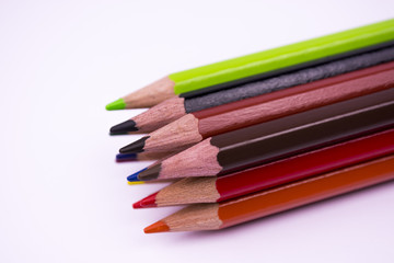 Buntstifte liegend geordnet