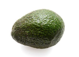 Fresh avocado isolated on white background