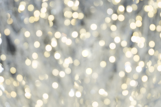 white bokeh light blurred, holiday abstract background, blur defocused