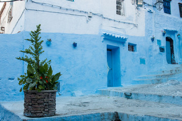 Chefchaouen city buildings