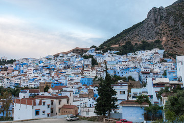 Naklejka premium Chefchaouen cityscape