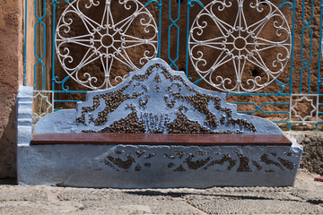 moroccan street bench