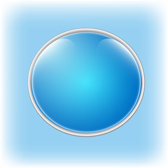 Blue speech bubble with space for your text
