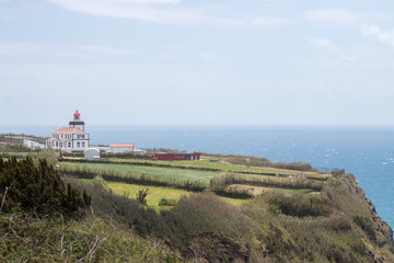 Fototapeta na wymiar Ponta da Ferraria Lighthouse