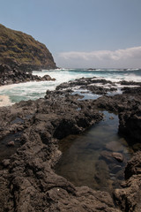 Ponta da Ferraria coastline