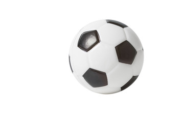 Fototapeta premium Toy Soccer Ball over white background