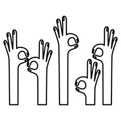 Human hand icon. Finger gesture palm and communication theme. Isolated design. Vector illustration