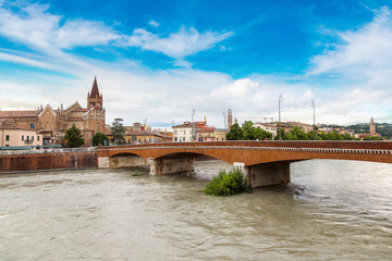Fototapeta premium Adige River in Verona