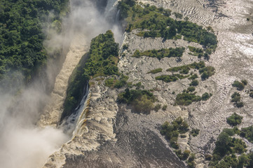 Helicopter flights over the  Zambezi River and Victoria Falls in Zambezi National Park is a...