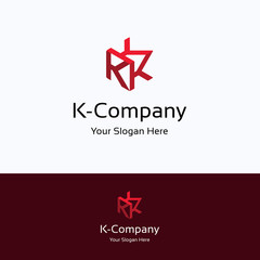 Obraz premium K company logo