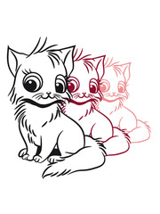 Cat baby cute sits design