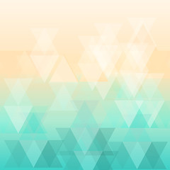 Vector of Polygonal background, summer pattern with trendy color.