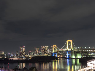 Fototapeta premium 東京湾の夜景（お台場からの風景）