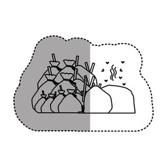 Trash icon. Ecology save environmental and care theme. Isolated design. Vector illustration