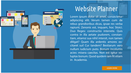 Website Planner Conceptual Banner