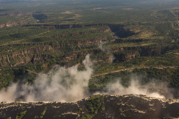 Helicopter flights over the  Zambezi River and Victoria Falls in Zambezi National Park is a...