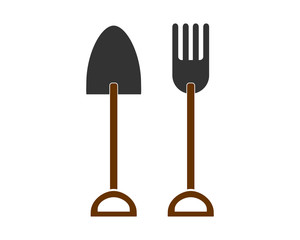 shovel and fork icon