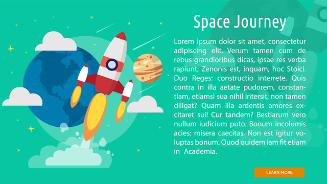 Space Journey Conceptual Banner