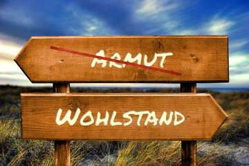 Schild 129 - Wohlstand