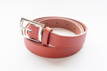 brown belt isolated on white background