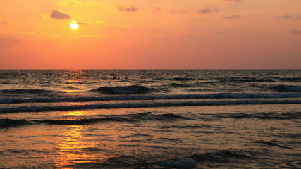 Sunset at the beach