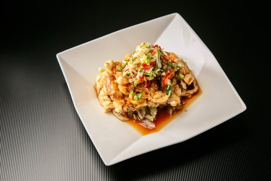 yuringi, Fried Chicken with Hot and Sour Soy Sauce, 유린기