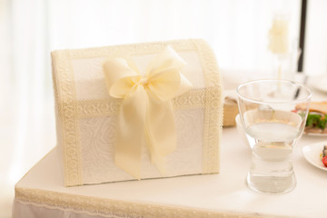 Wedding box for gift and money